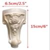CHENYUOZ Wooden Furniture Legs, Cabinet Feet, Solid Wood Carved Replacement Feet (6 in/15 cm) view 2