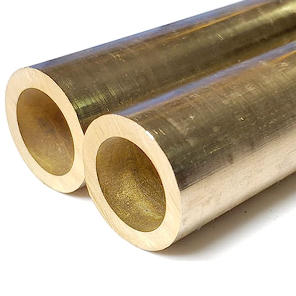 2 H62 Brass Capillary Tubes, 5.5 mm OD, 0.5 mm Wall, 500 mm Long