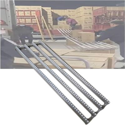 LwsCUiH Conveyor Rail for Goods Transport, Portable Non-Powered Unloading Roller, ABS Plastic Roller (6-Slide, 100 cm Long)