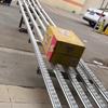 LwsCUiH Light-Duty Conveyor Track, Straight Ladder Roller Conveyor, ABS Plastic Rollers, Non-Powered Roller Guides, Silver, 30 cm W x 150 cm L view 3