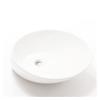 YQINQIN83B Oval Bathroom Vessel Sink, White Porcelain Ceramic, No Overflow, Ceramic Sink Only view 1