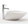 YQINQIN83B Oval Bathroom Vessel Sink, White Porcelain Ceramic, No Overflow, Ceramic Sink Only view 4