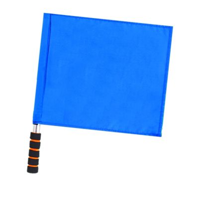 Ronyme Referee Signal Flag, Blue Hand Flag