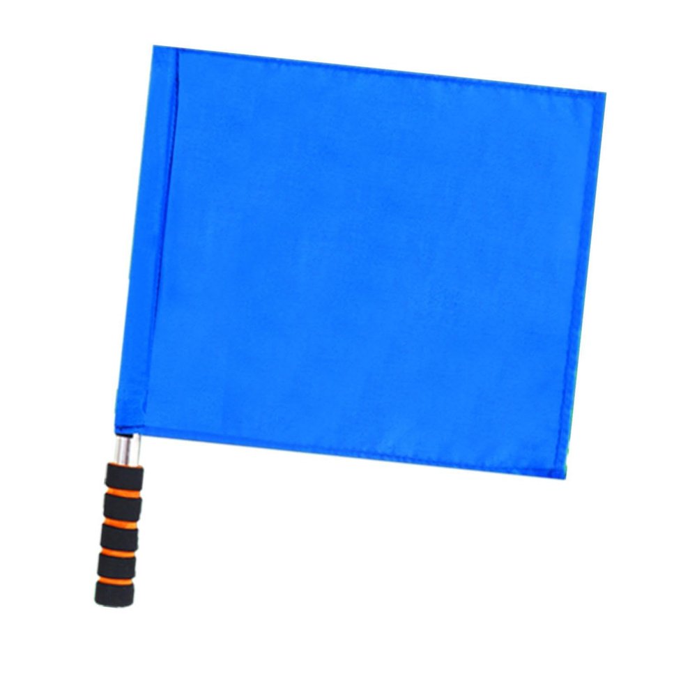 Ronyme Referee Signal Flag, Blue Hand Flag