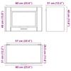 vidaXL Porto Kitchen Wall Cabinet Sonoma Oak Engineered Wood view 4