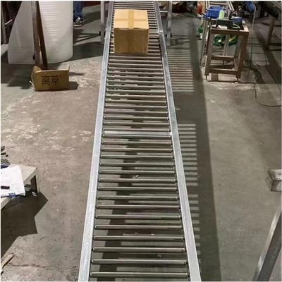 LwsCUiH Light-Duty Gravity Conveyor Track for Warehouses, Supermarkets, Docks, Airports (Silver-(w), 30 cm, 100 cm)