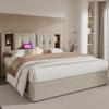 Arhatreya Upholstered Bed 160 x 200 cm with Wireless Charging and USB-C view 2