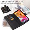 Wallet Flip Case for Xiaomi Redmi Note 11 Pro+ 5G, Black view 4