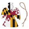 Maryland State Flag Print Christmas Wooden Hanging Decorations view 3