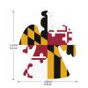 Maryland State Flag Print Christmas Wooden Hanging Decorations view 4