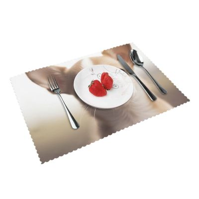 Funny Chihuahua Table Mats, 45 x 30 cm, Foldable, Heat-Resistant, Polyester, 4-Piece Set