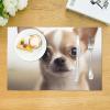 Funny Chihuahua Table Mats, 45 x 30 cm, Foldable, Heat-Resistant, Polyester, 4-Piece Set view 3