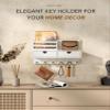 Rebee Vision Wall-Mounted Key Holder with 2 Drawers, White view 4