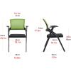 Folding Chair with Extra-Wide Ergonomic Curved Backrest view 2