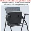 Folding Chair with Extra-Wide Ergonomic Curved Backrest view 4