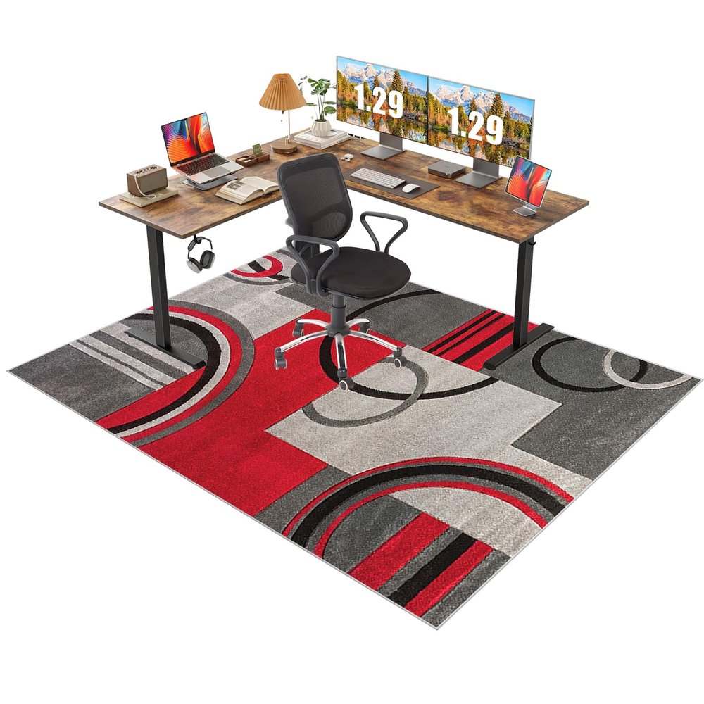 Office & Gaming Chair Floor Mat 70 x 120 cm, Non-Slip Mat for Hard Floors