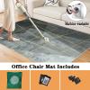 Office Chair Floor Protection Mat 100 x 140 cm, Non-Slip Mat for Hardwood, Laminate and Carpet view 3