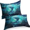 3D Printed Bedding Set, 200 x 200 cm, Animal Duvet Cover with Pillowcases, Hidden Zipper Closure, Microfiber, for Children and Adults, 2 Pillowcases 80 x 80 cm view 2