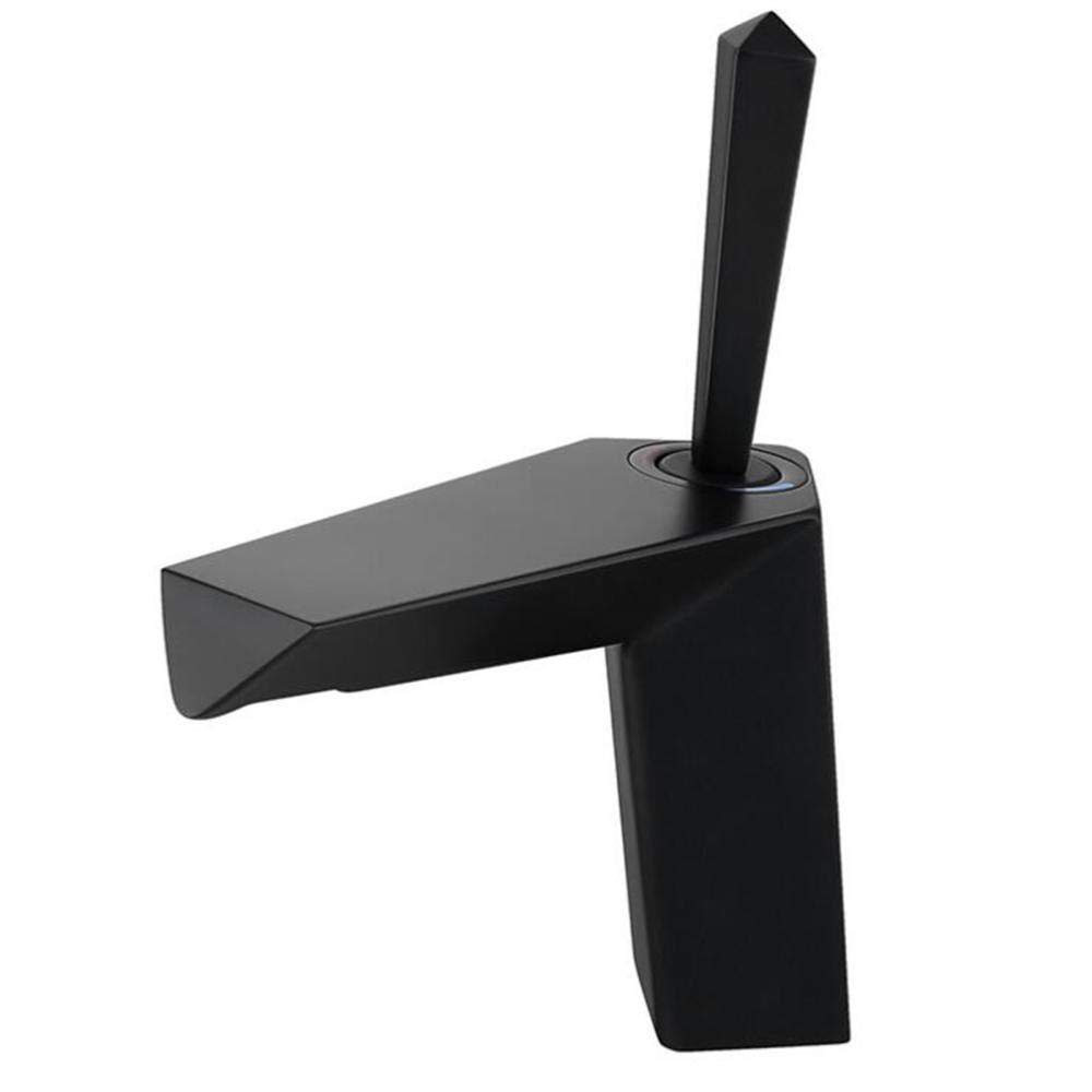 XFMZFUBD Black Waterfall Bathroom Sink Faucet