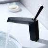 XFMZFUBD Black Waterfall Bathroom Sink Faucet view 3