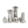 M3 M4 M5 M6 M8 M10 304 Stainless Steel Flat Hex Socket Furniture Rivet Connector Sleeve Nut Set (M4×8×5, 10 Pieces) view 3