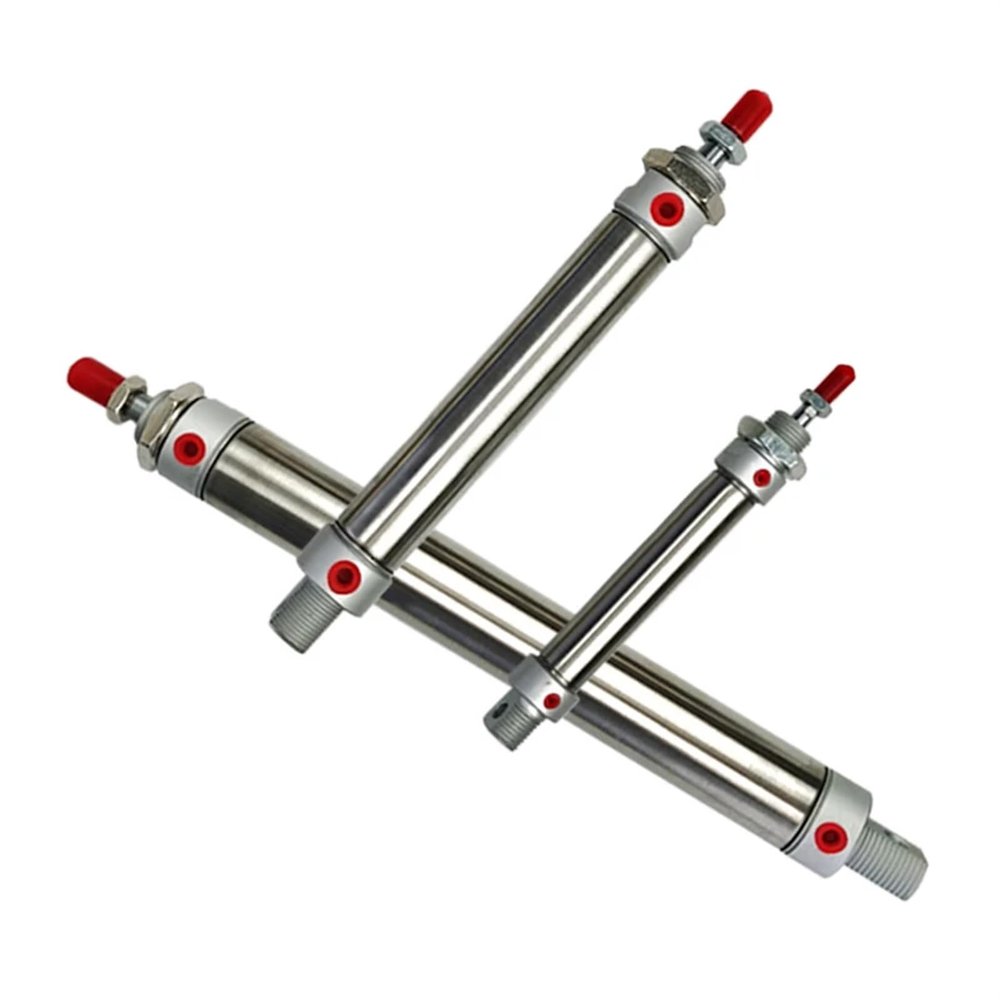 MA16/20/25/32/40 Double-Acting Stainless Steel Mini Pneumatic Cylinder, 25–500 mm Stroke, 1 pc (250 mm Stroke, 25 mm Bore)