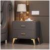 Modern Farmhouse Nightstand with Drawer, Dark Gray, 40 cm view 1