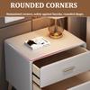 Modern Farmhouse Nightstand with Drawer, Dark Gray, 40 cm view 2