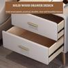 Modern Farmhouse Nightstand with Drawer, Dark Gray, 40 cm view 3
