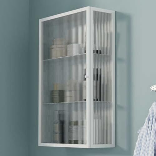 Single-Door Tempered Glass Wall-Mounted Medicine Cabinet