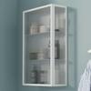 Single-Door Tempered Glass Wall-Mounted Medicine Cabinet view 1