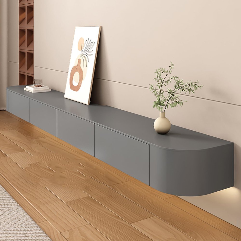 Floating TV Stand, Wall-Mounted Cabinet with Drawers, 160 cm, for 120–180 cm TVs