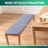 Outdoor Garden Bench Seat Cushion, 70 x 55 cm (28 x 22 in) view 4