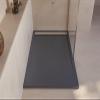 SoulHome Resin Shower Tray 150 x 80 cm, Anthracite Gray, Stainless Steel Grate view 1