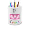 Ceramic Pencil Holder, Meine Mama D'Amour Mignon Famille Parents Mère, 325 mL view 1