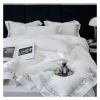 Zhi Ben Luxury Bedding Set, 1200 TC Egyptian Cotton, Openwork Lace, Purple, King Size, 4 Pieces view 2