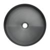 Round Black Brushed Stainless Steel Vessel Sink with Pop-Up Drain view 1