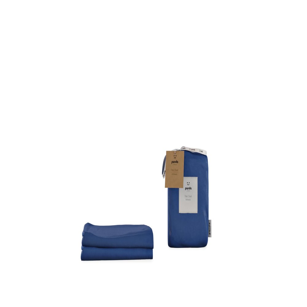 Fitted Sheet, 100% Bamboo, King Size, Dark Blue