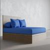 Fitted Sheet, 100% Bamboo, King Size, Dark Blue view 2