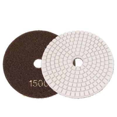 4-Inch Diamond Polishing Pad, Wet/Dry, 1500 Grit for Granite, Concrete, Marble, Glass, and Stone