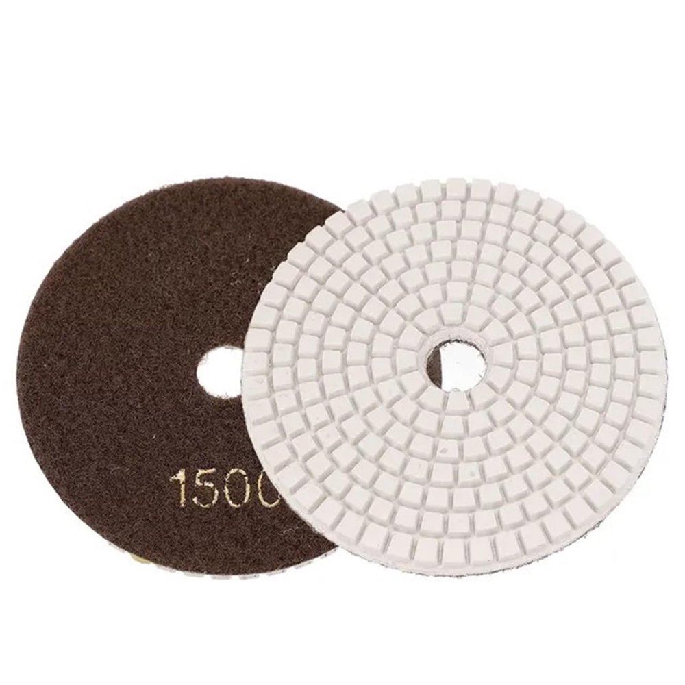 4-Inch Diamond Polishing Pad, Wet/Dry, 1500 Grit for Granite, Concrete, Marble, Glass, and Stone