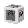 Fabulous Illuminated Cube Alarm Clock, Gray — Free Jazz Calls Me Music Passion, 7.8 x 7.8 x 7.8 cm, Multicolor Retro LED Lighting view 1