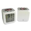 Fabulous Illuminated Cube Alarm Clock, Gray — Free Jazz Calls Me Music Passion, 7.8 x 7.8 x 7.8 cm, Multicolor Retro LED Lighting view 2