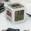 Fabulous Illuminated Cube Alarm Clock, Gray — Free Jazz Calls Me Music Passion, 7.8 x 7.8 x 7.8 cm, Multicolor Retro LED Lighting view 3