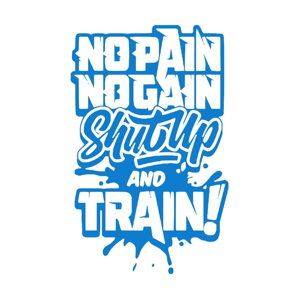 No Pain No Gain Vinyl Wall Decal, GYM and Home Gym Slogans, 116 x 74 cm