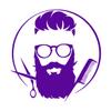 Men’s Barber Shop Beard & Haircut Vinyl Wall Decal, 28 × 28 cm view 1