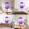Men’s Barber Shop Beard & Haircut Vinyl Wall Decal, 28 × 28 cm view 2