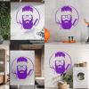 Men’s Barber Shop Beard & Haircut Vinyl Wall Decal, 28 × 28 cm view 4