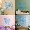 Vinyl Wall Decal with Barber Tools, Haircut and Shaving Design, 30 x 30 cm view 3