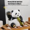 Solar Dancing Panda Figurine Car Accessory | Cartoon view 3